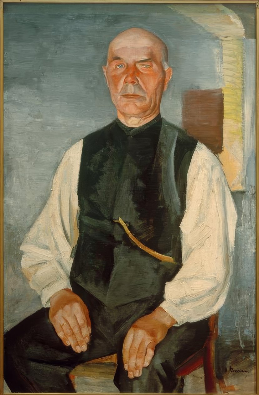 Old Farmer (Johann Rohwedder) by Heinrich Stegemann