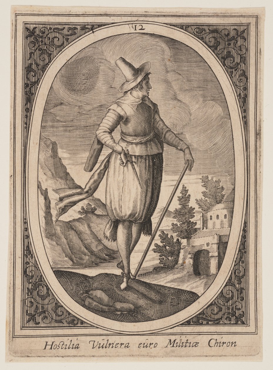 Plate 12 from Military Figures by Heinrich Ulrich