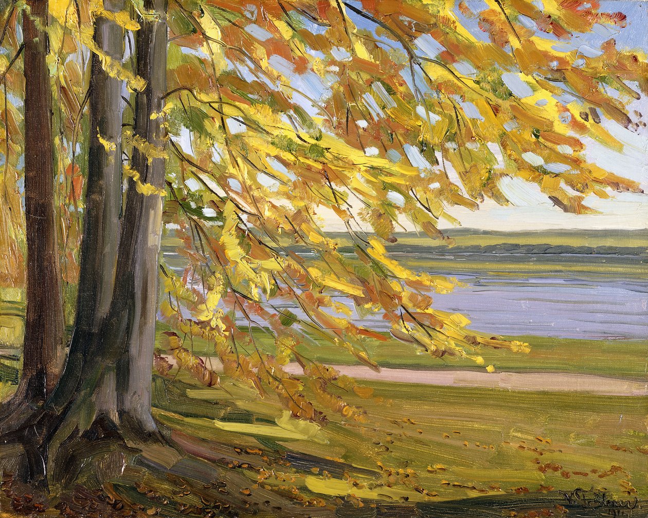 Lake Starnberg by Heinrich Wilhelm Truebner