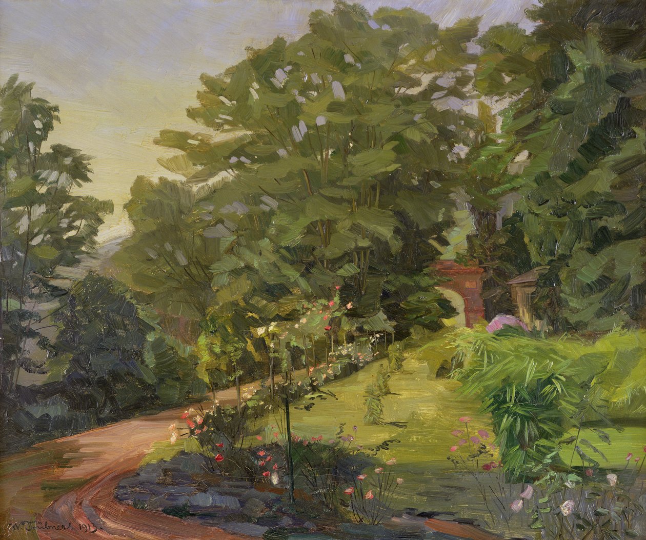 Rose Garden by Heinrich Wilhelm Truebner