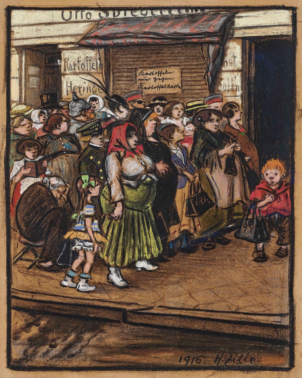 Potato Queue by Heinrich Zille