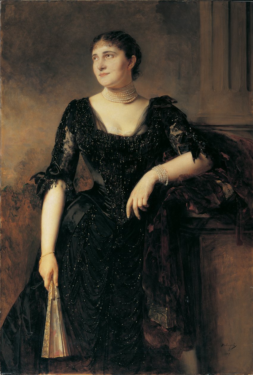 Portrait of a Lady by Heinrich von Angeli