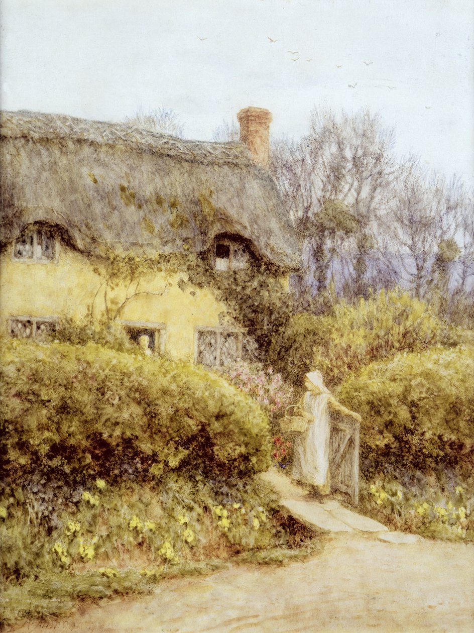 Cottage near Freshwater by Helen Allingham