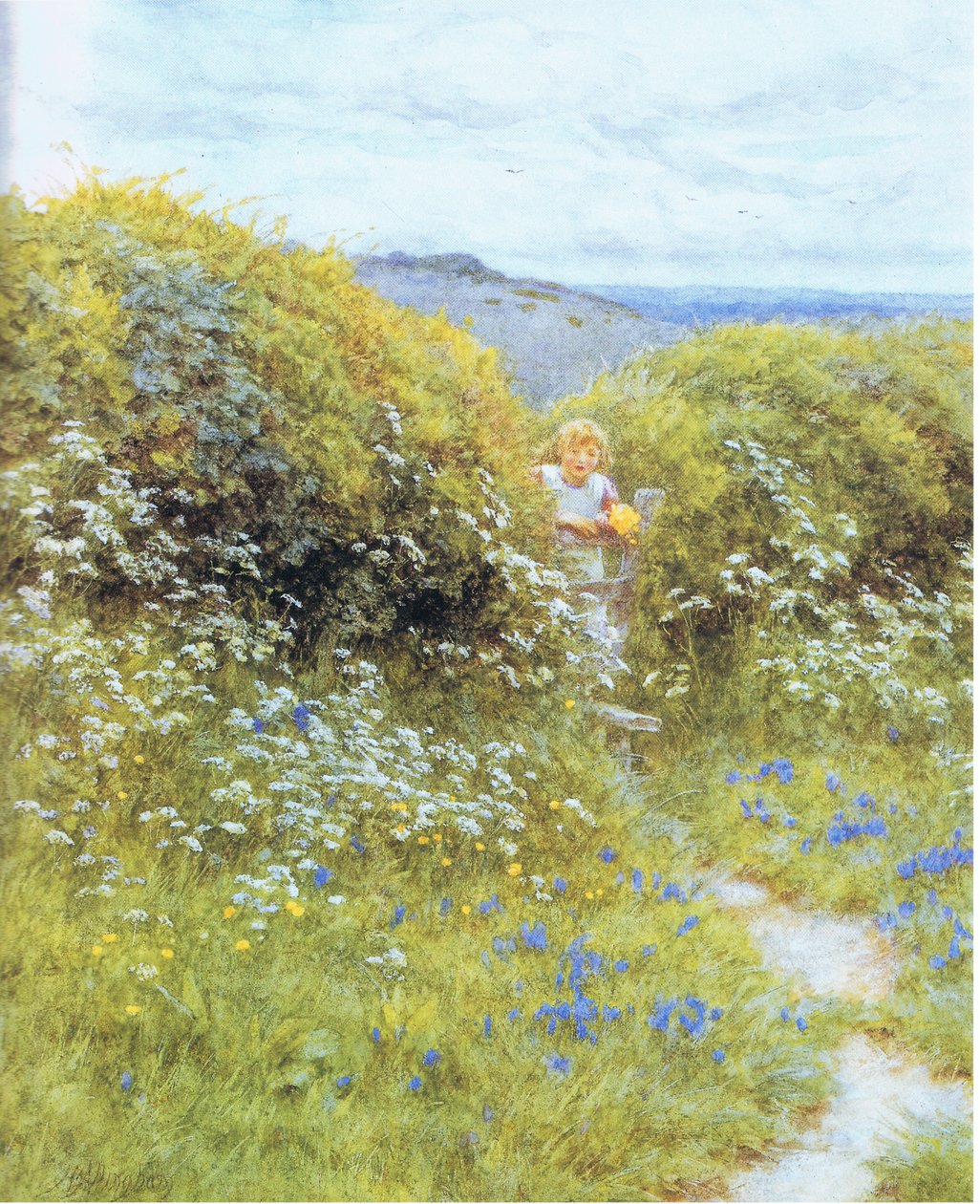 Cow Parsley and Bluebells by Helen Allingham