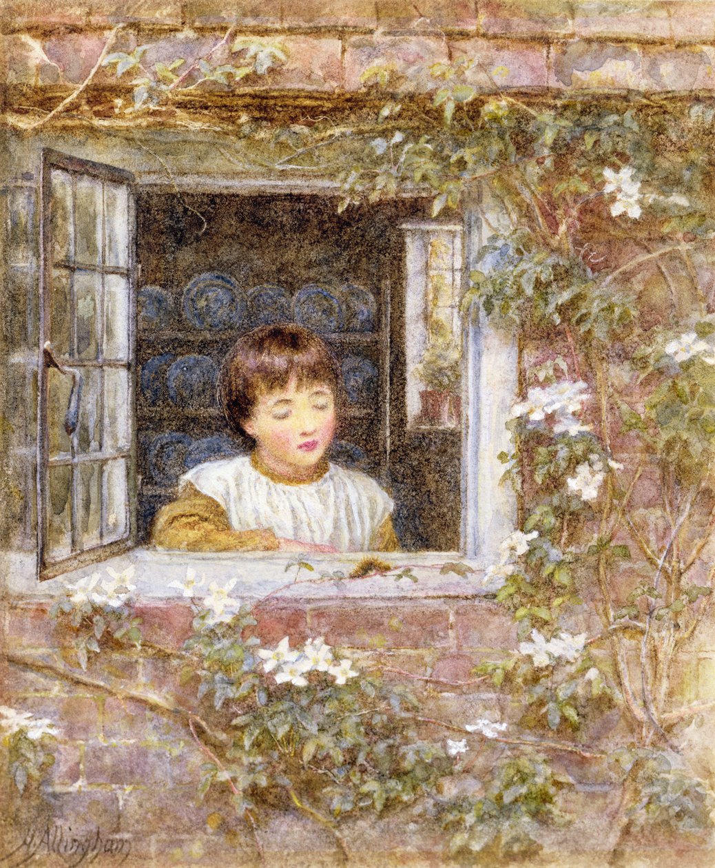 The Caterpillar by Helen Allingham