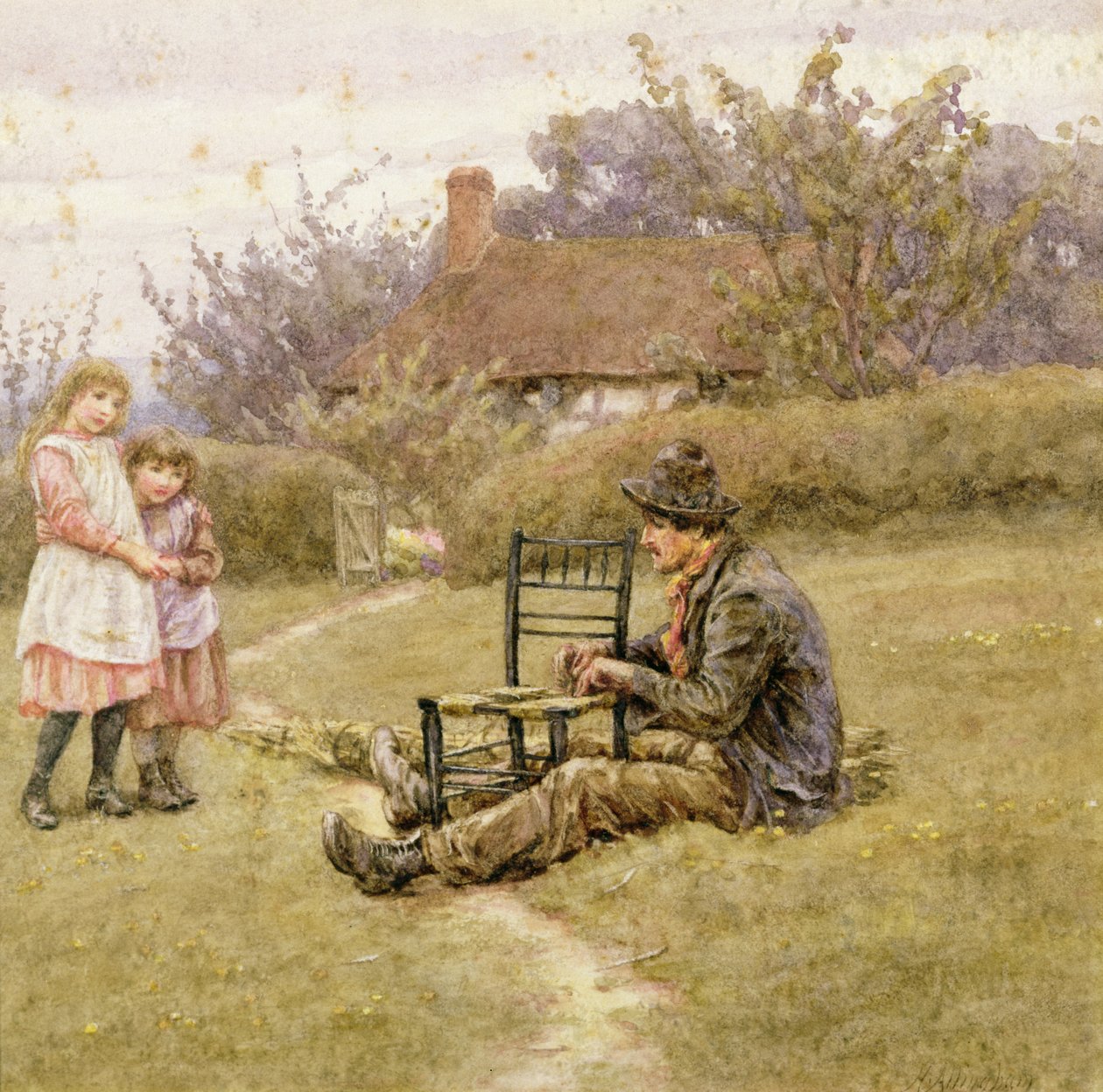 Chairmender by Helen Allingham