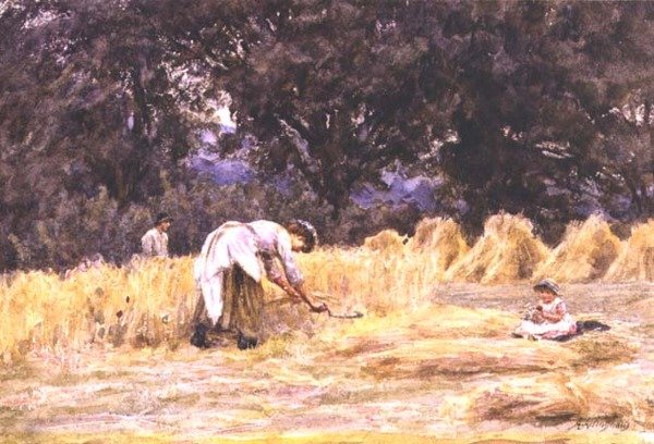Harvesting by Helen Allingham