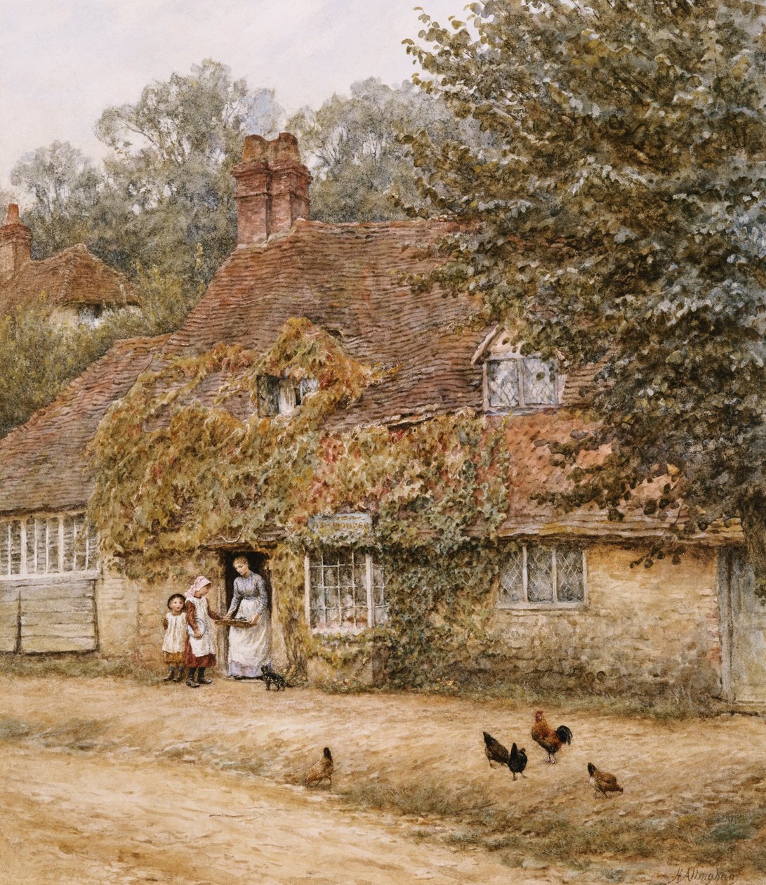 The Old Fish Shop, Haslemere by Helen Allingham