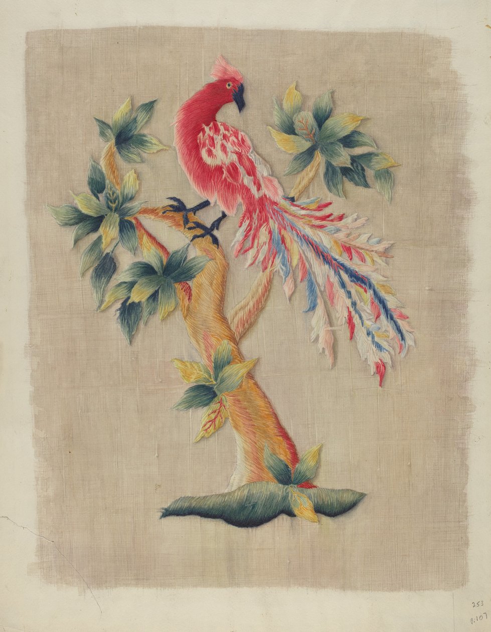 Section of Bed Curtain by Helen E. Gilman