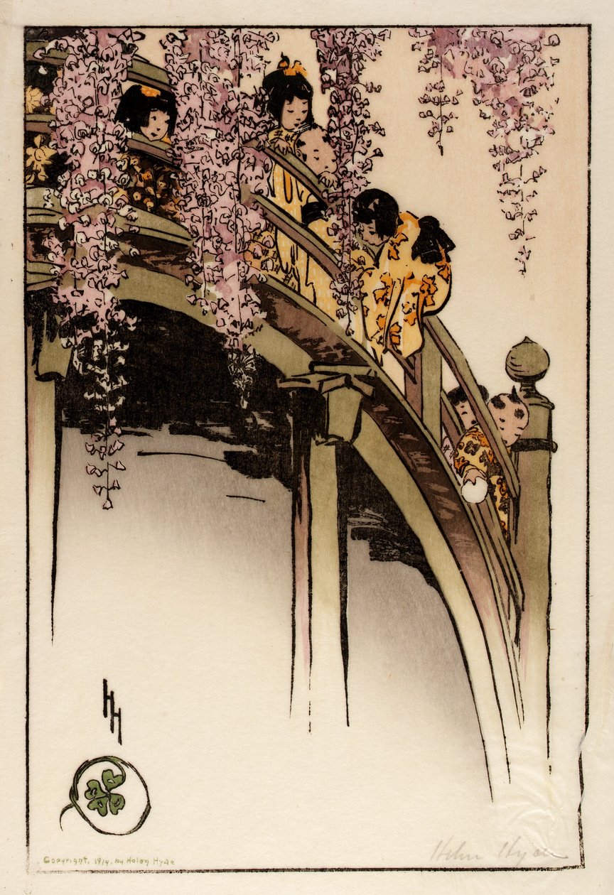 Moon Bridge at Kameido by Helen Hyde
