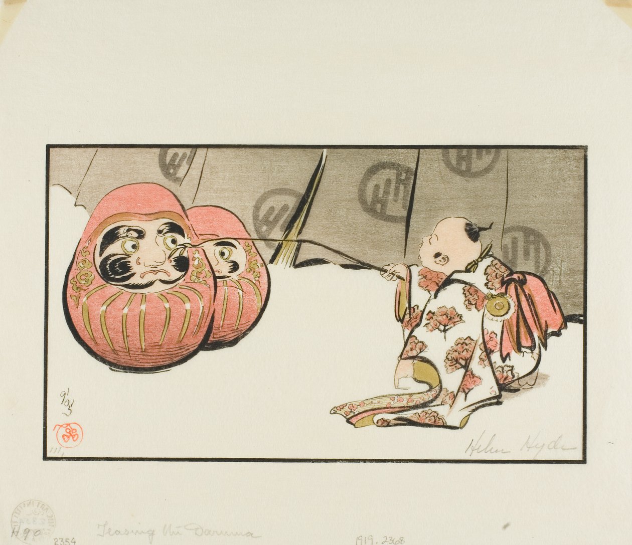 Teasing the Daruma by Helen Hyde