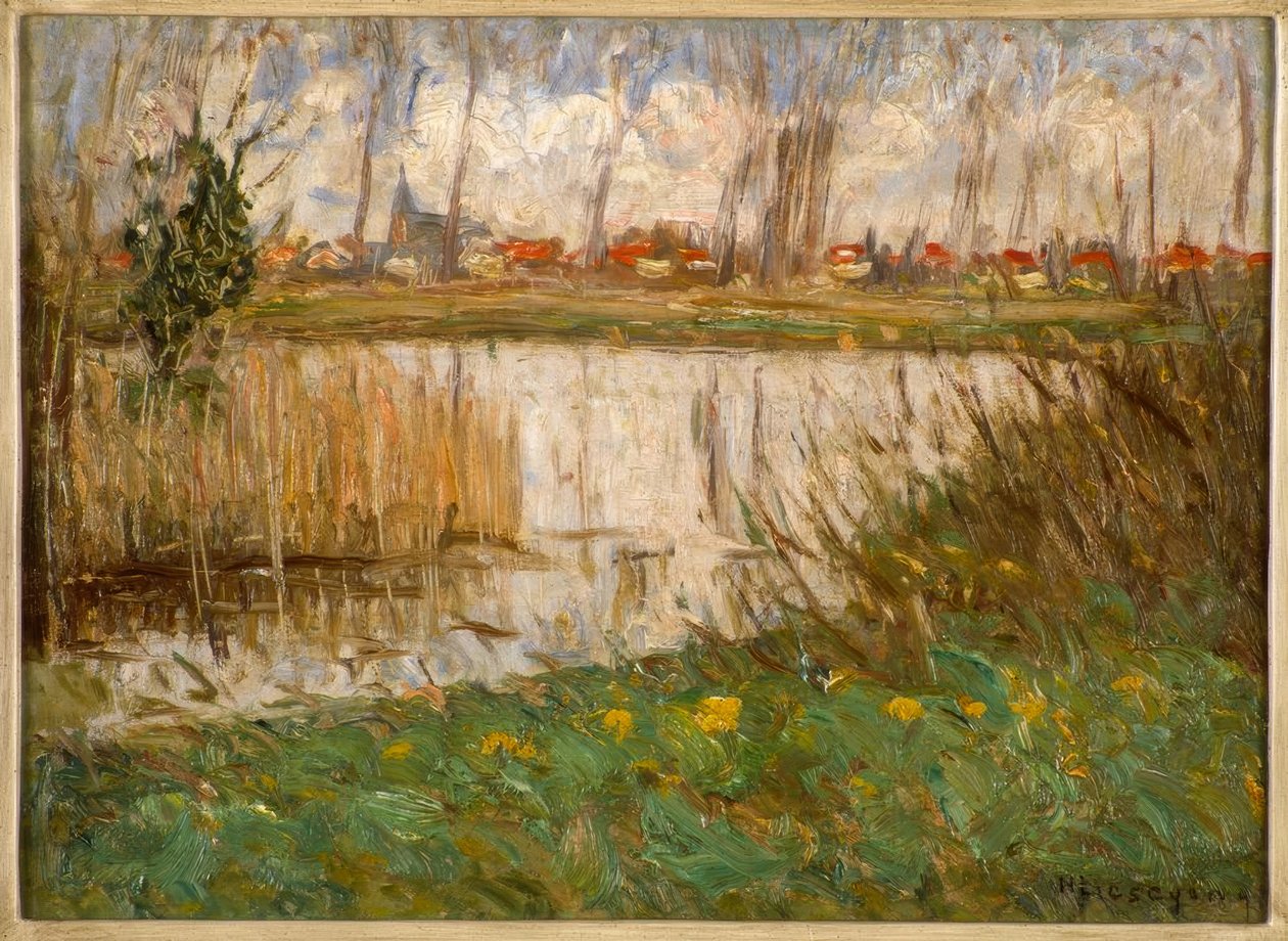 Backwater in Early Spring by Helmuth Liesegang