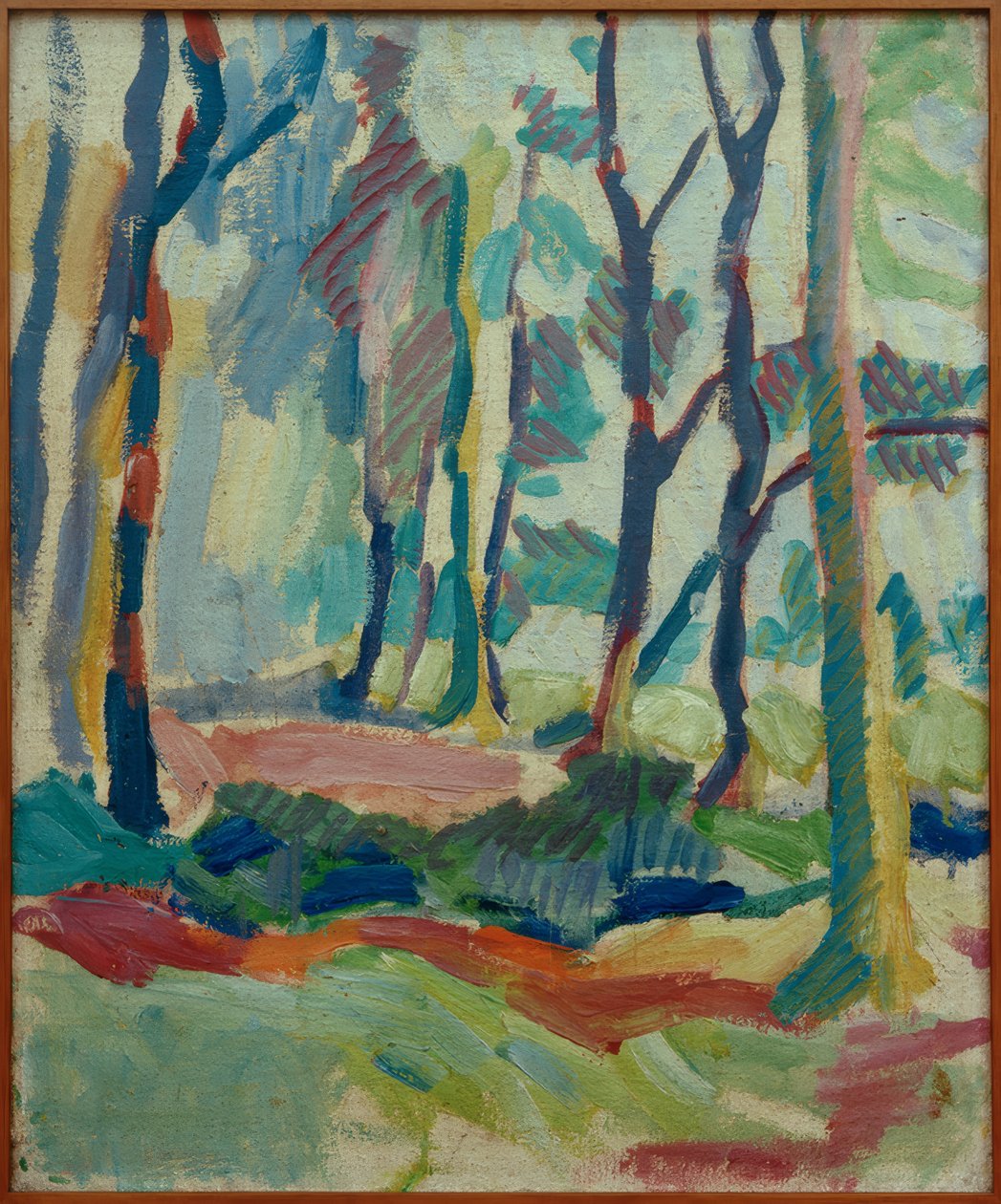 Helmuth Macke, Autumn Forest near Krefeld (1910) by Helmuth Macke