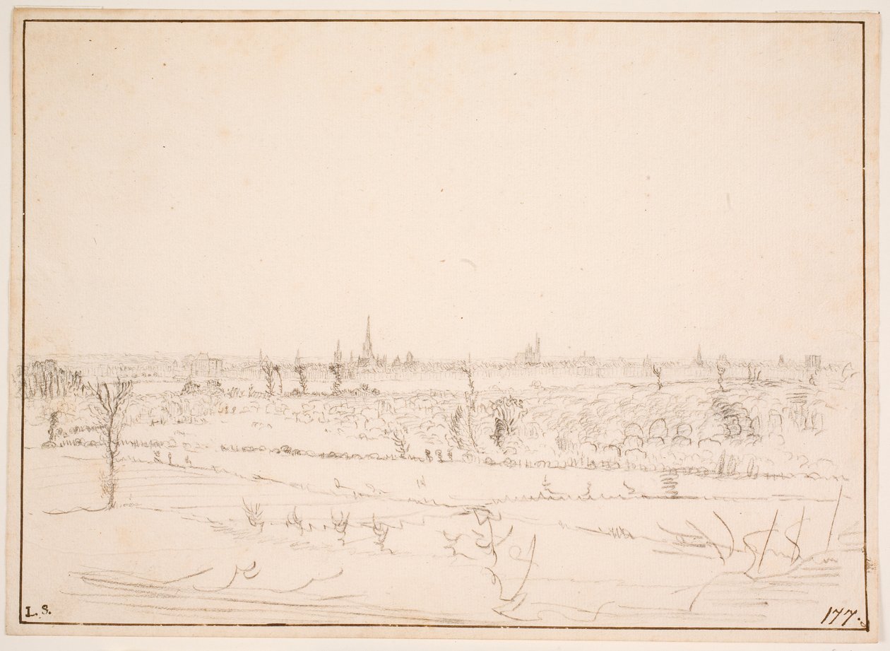 Landscape with View Over Bordeaux by Hem