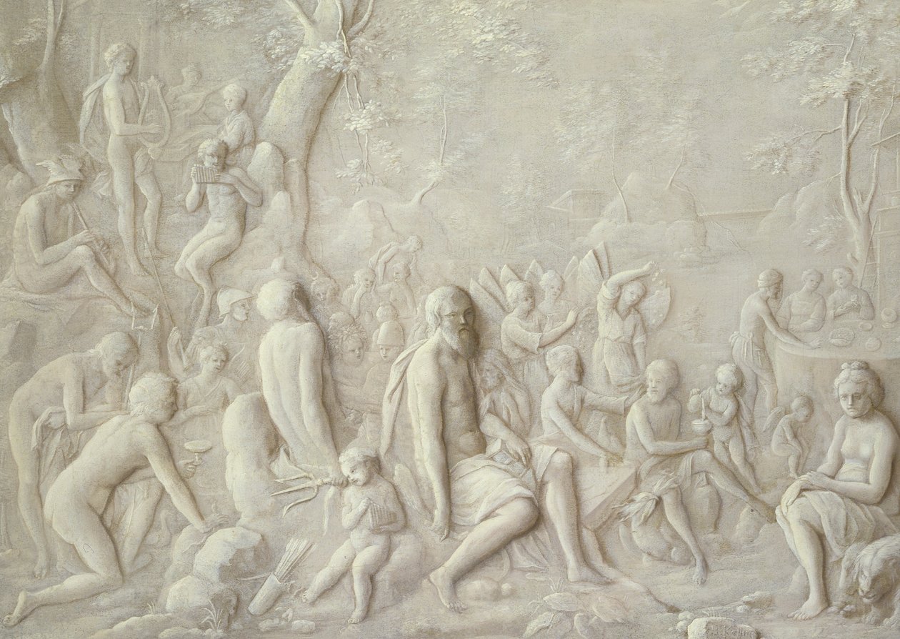 A Bacchanalian Scene by Hendrick Kellner