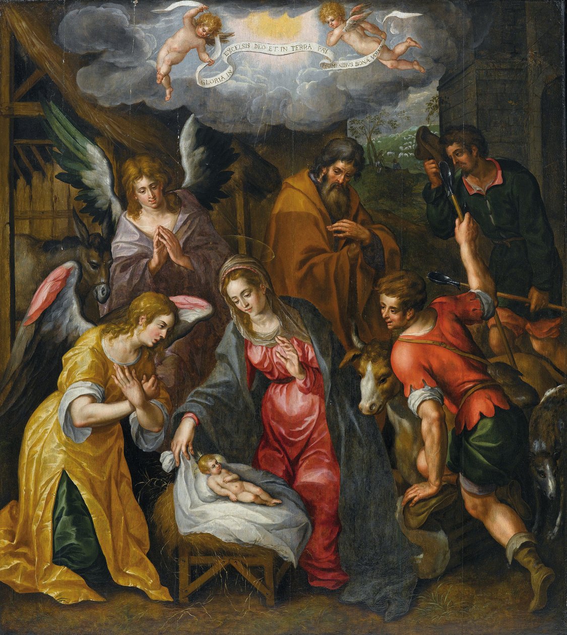 The Birth of Christ by Hendrick de Clerck