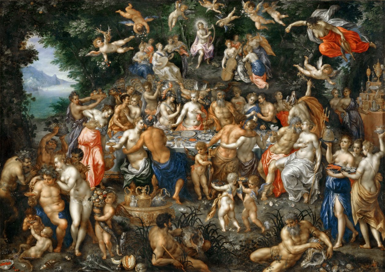 The Nuptials of Thetis and Peleus by Hendrick de Clerck