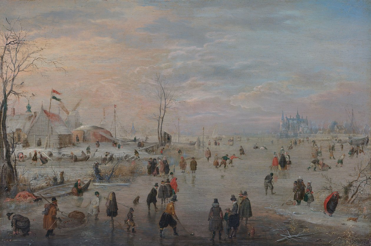 Enjoying the Ice by Hendrick Avercamp