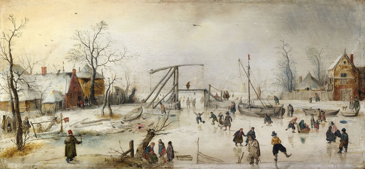 Scene on the Ice by Hendrick Avercamp