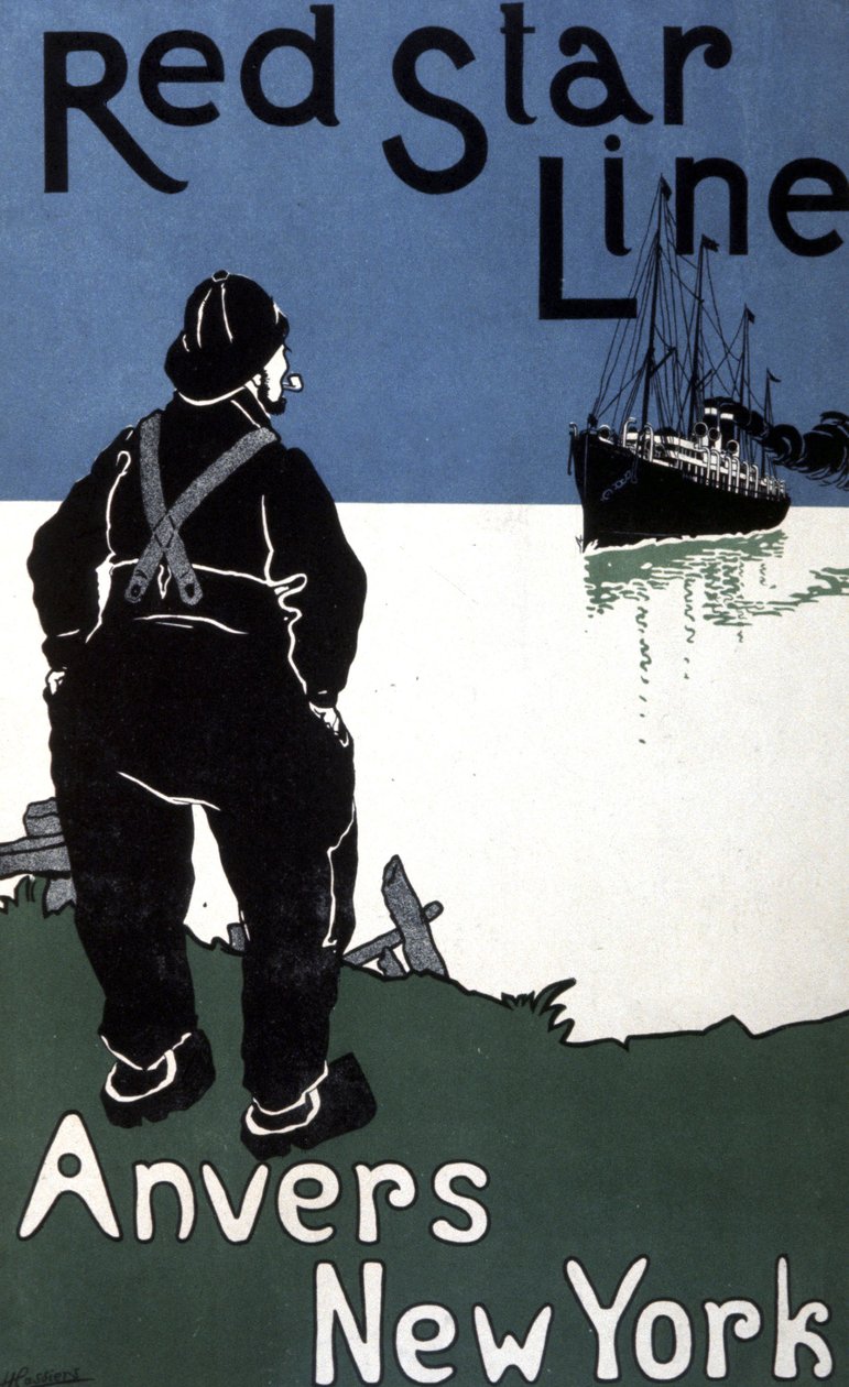 Antwerp/New York, Red Star Line by Hendrick Cassiers