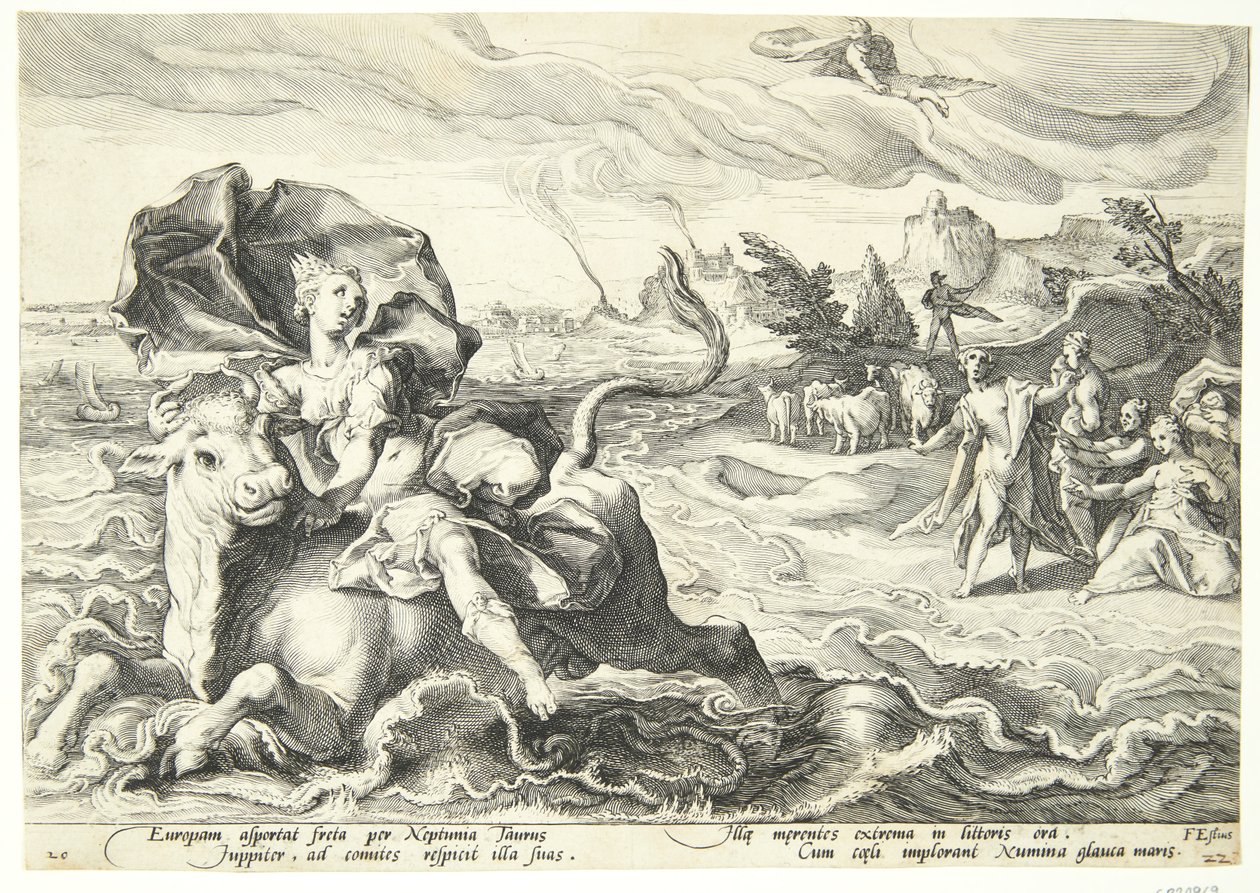 The Abduction of Europa by Hendrick Goltzius