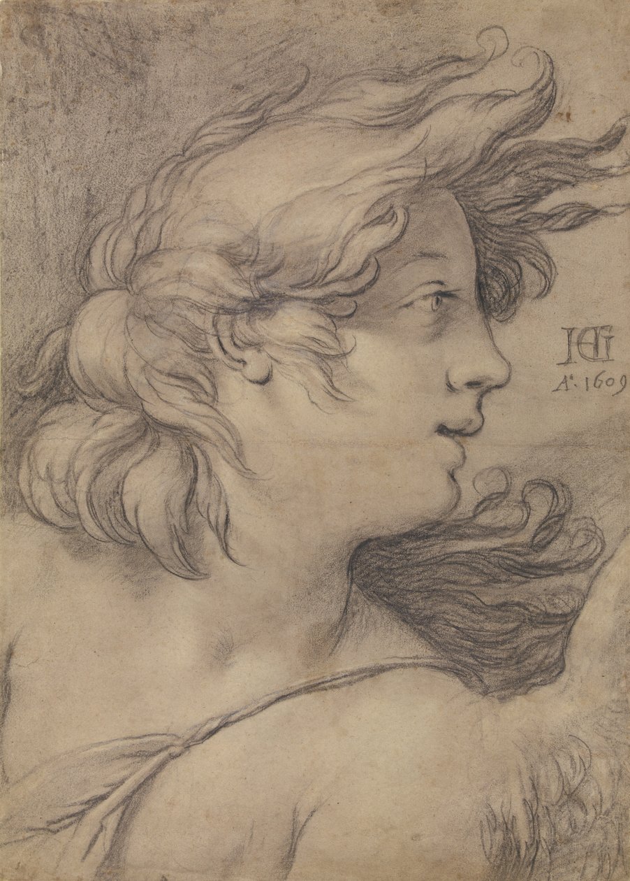 Bust of an Angel by Hendrick Goltzius
