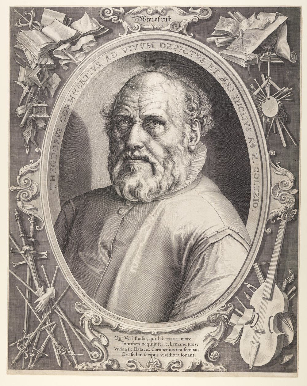 Dirck Volkertsz. Coornhert by Hendrick Goltzius