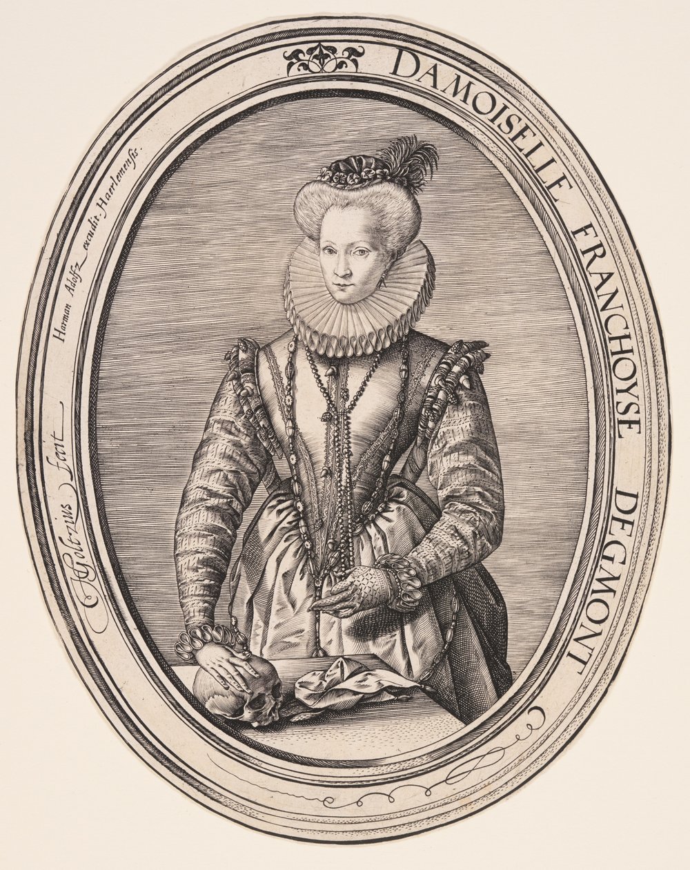 Françoise van Egmond by Hendrick Goltzius