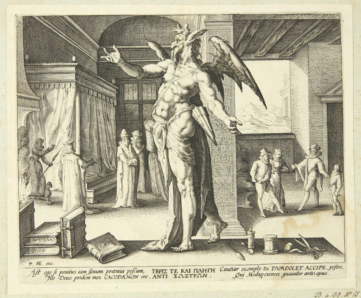 The Doctor as Devil by Hendrick Goltzius