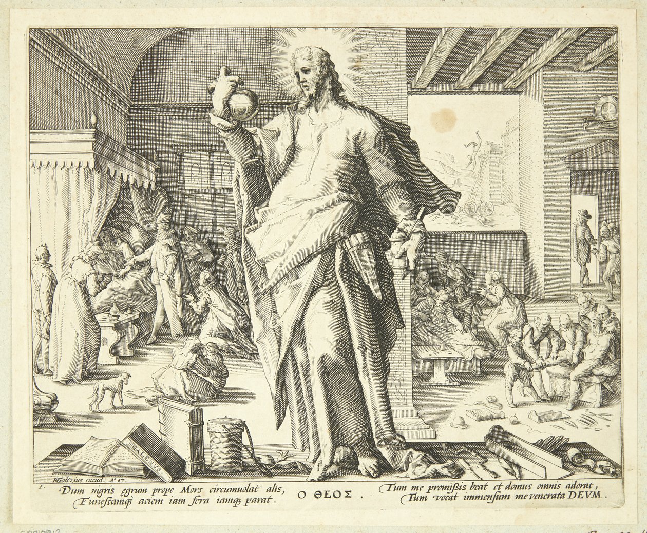The Doctor as God by Hendrick Goltzius