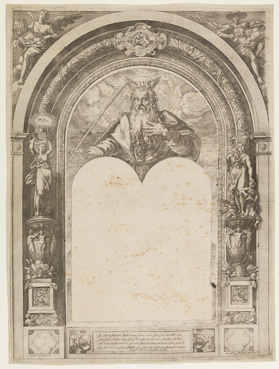 Moses with the Tablets of the Law by Hendrick Goltzius