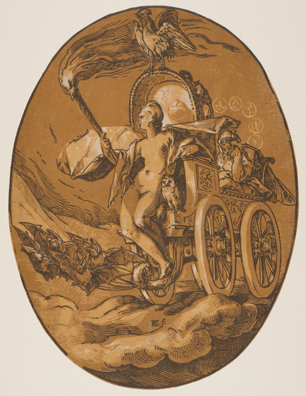 Nox, from The Deities by Hendrick Goltzius