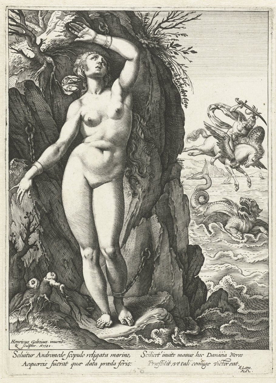 Perseus and Andromeda by Hendrick Goltzius