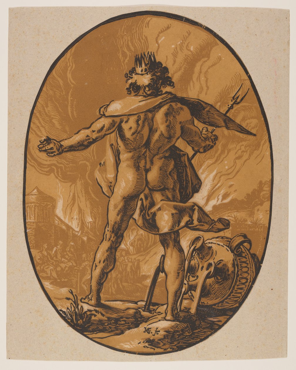Pluto, from The Deities by Hendrick Goltzius