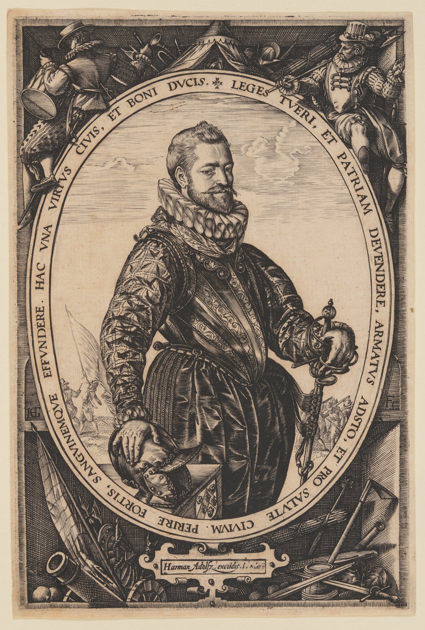 Portrait of Jacques de la Faille by Hendrick Goltzius