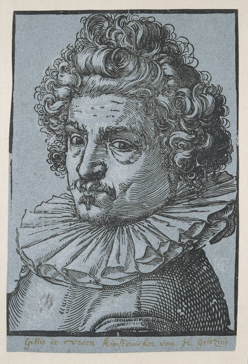 Portrait of Gillis van Breen by Hendrick Goltzius