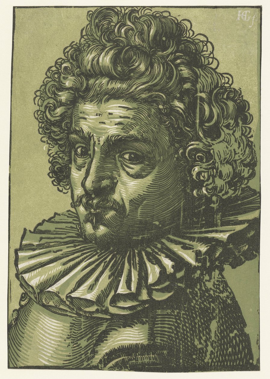 Portrait of Gillis van Breen by Hendrick Goltzius