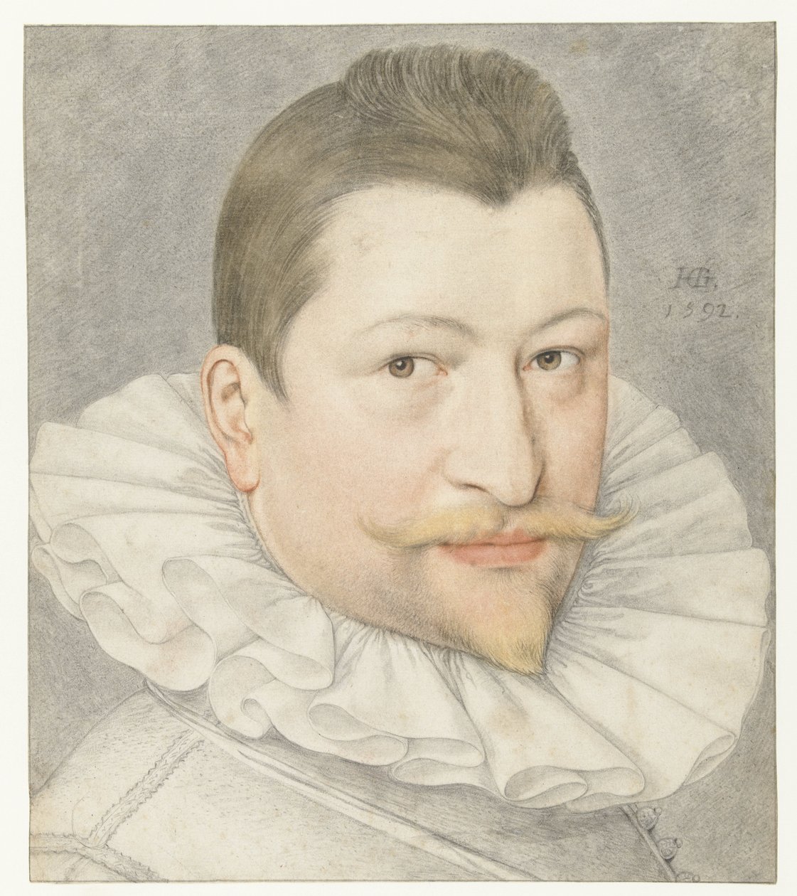 Portrait of Johannes Sadeler I by Hendrick Goltzius