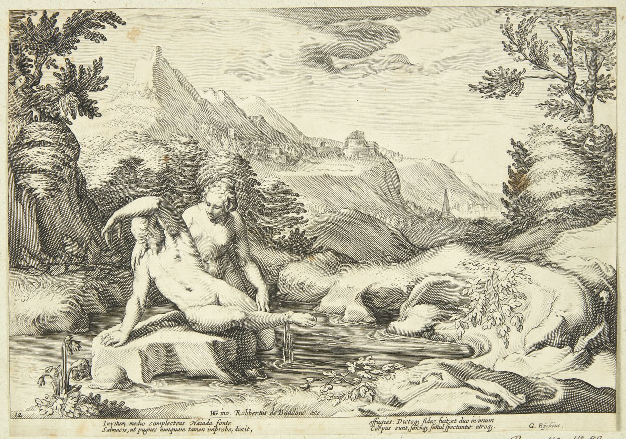 Salmakis and Hermaphroditus by Hendrick Goltzius