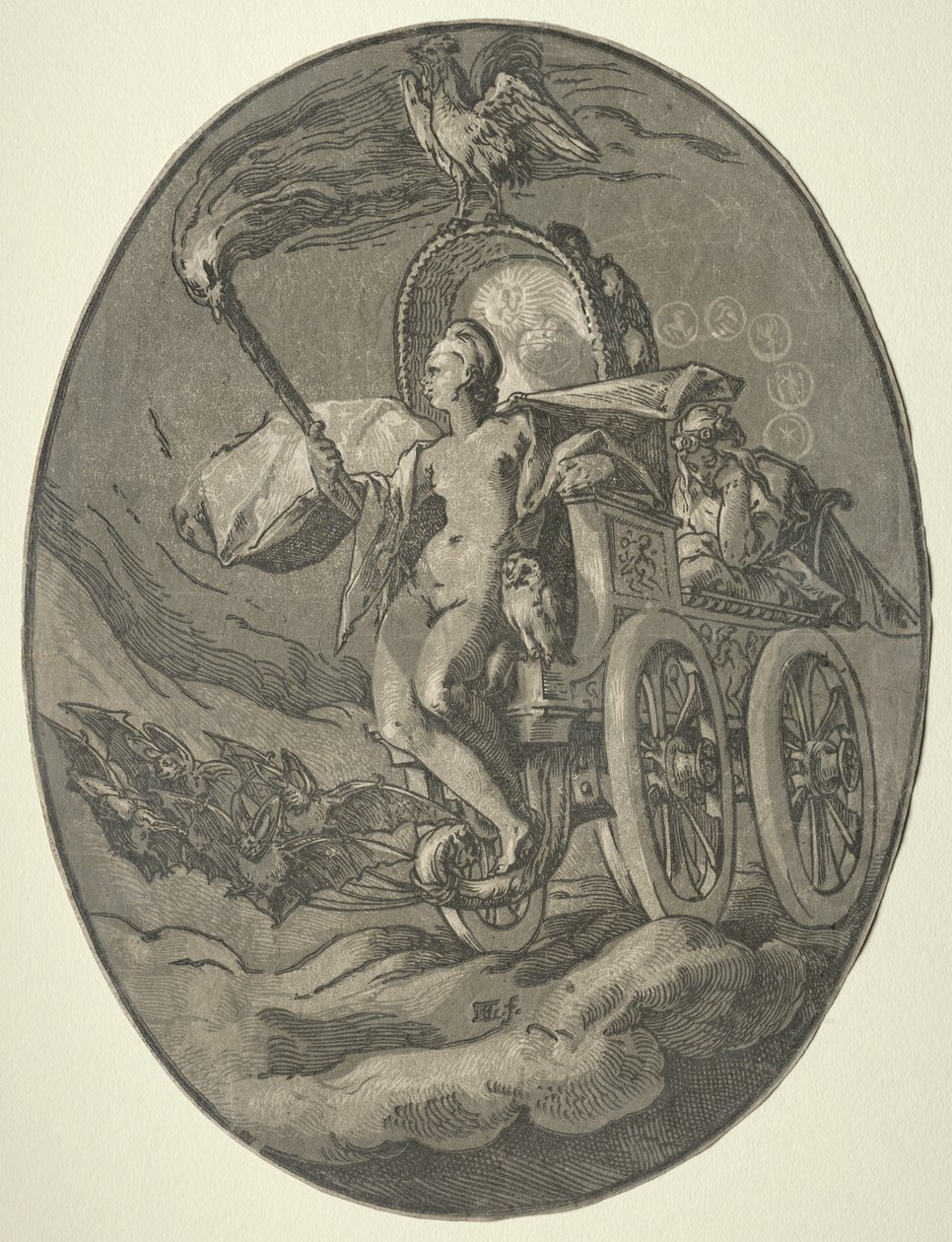 Seven Deities: Nox (Night) by Hendrick Goltzius