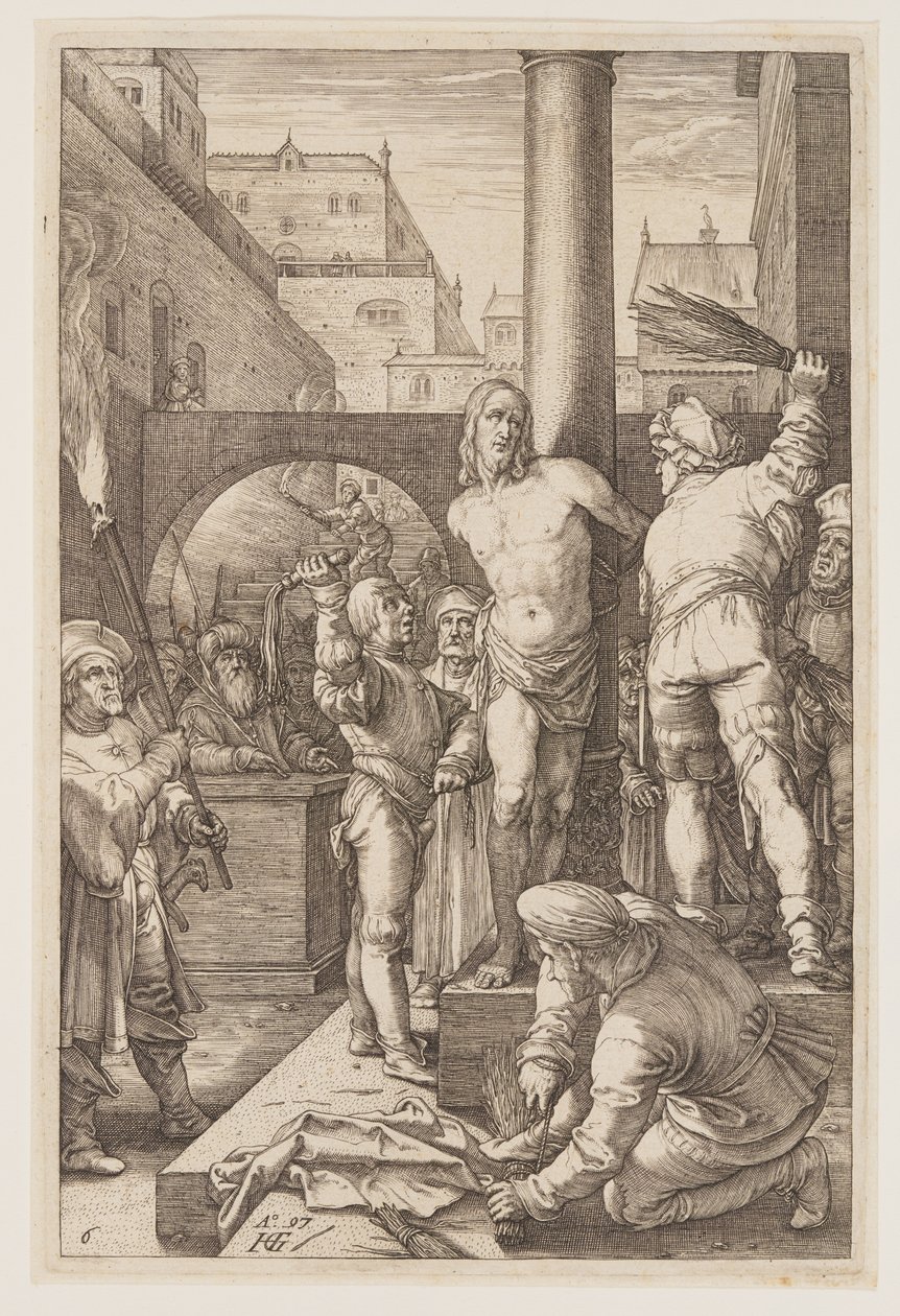 The Flagellation, from The Passion by Hendrick Goltzius