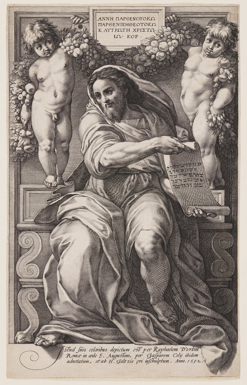 The Prophet Isaiah by Hendrick Goltzius