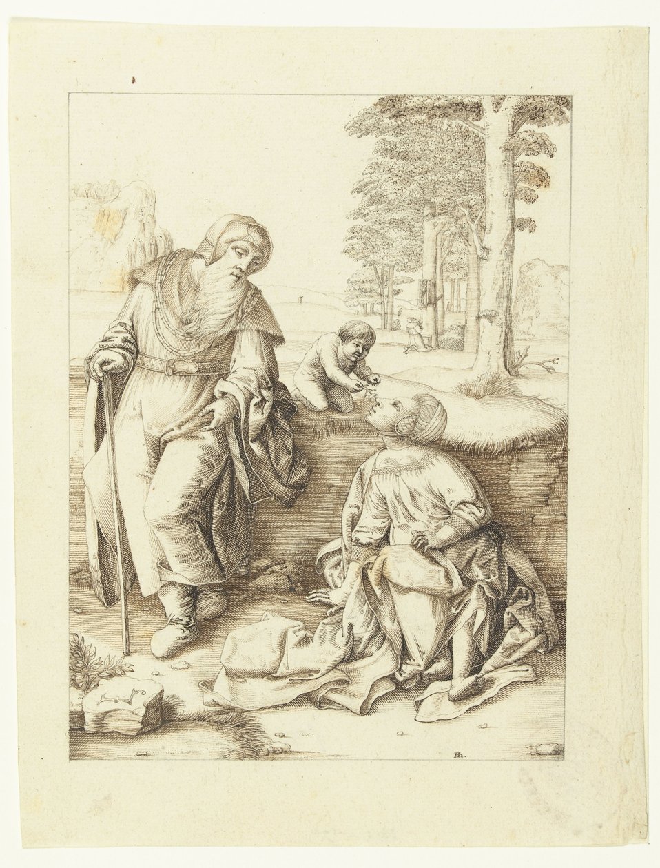 The Holy Family by Hendrick Hondius (I)