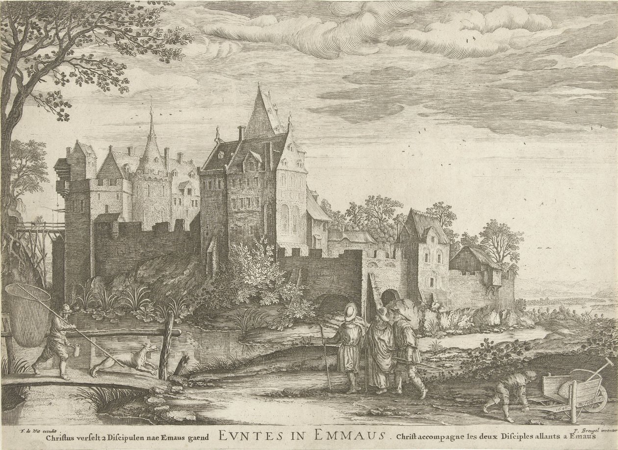 Disciples on the Road to Emmaus by Hendrick Hondius (I)