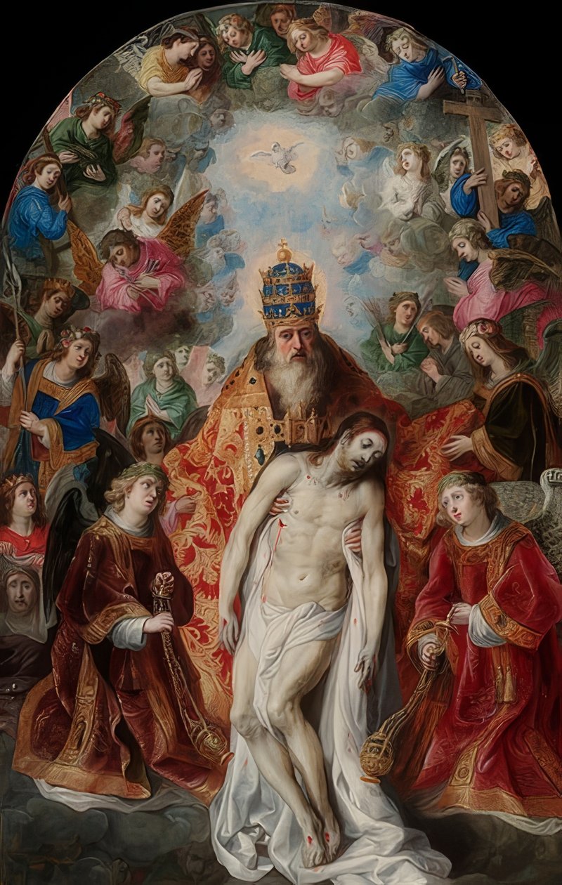 The Trinity. Around 1620 by Hendrick van Balen