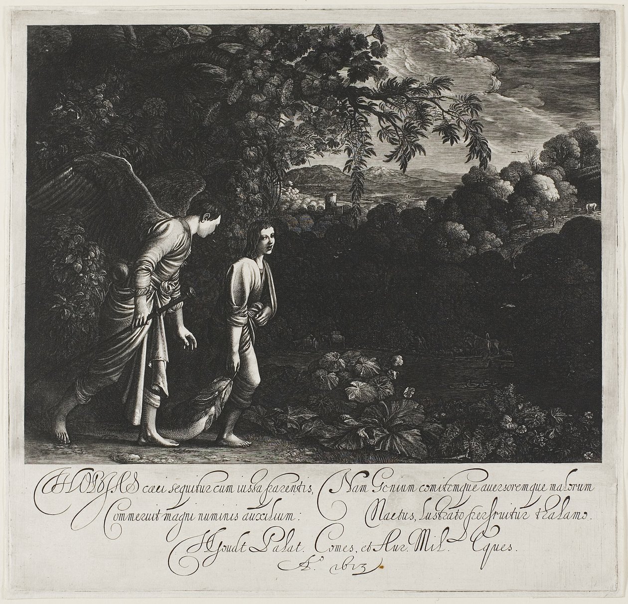 Tobias and the Angel by Hendrick von Goudt