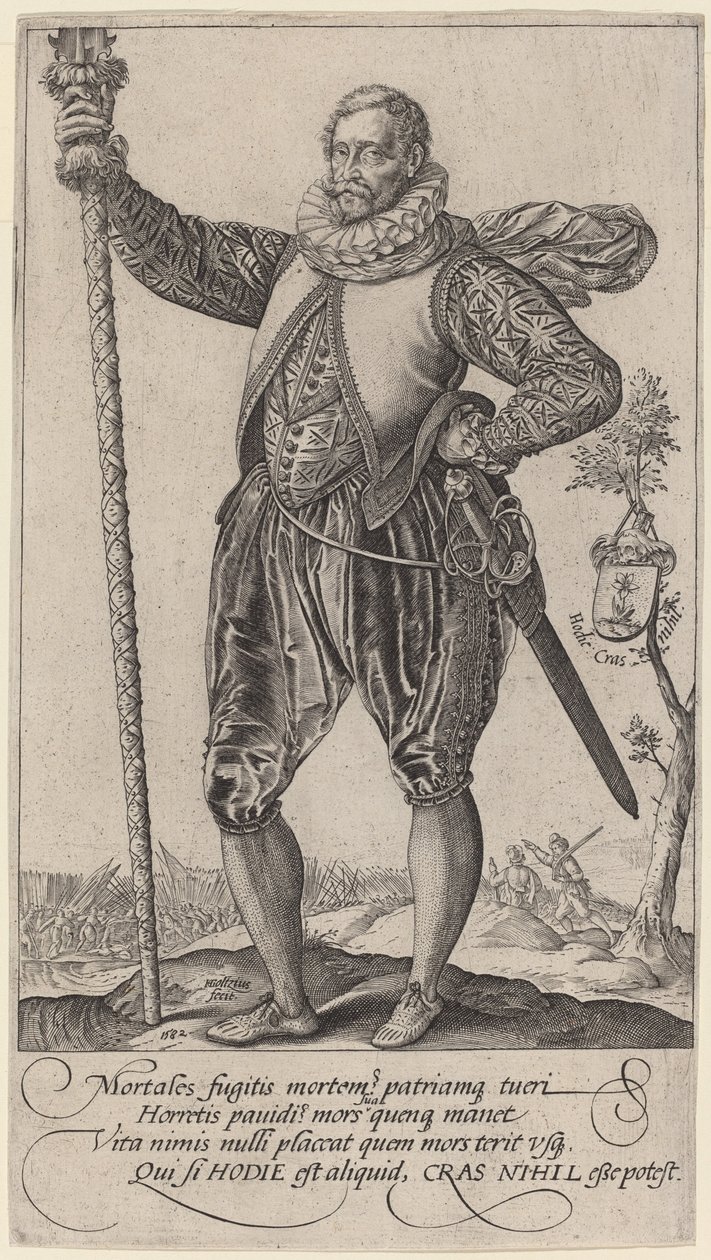 A Pike-Man Turned to the Left by Hendrik Goltzius