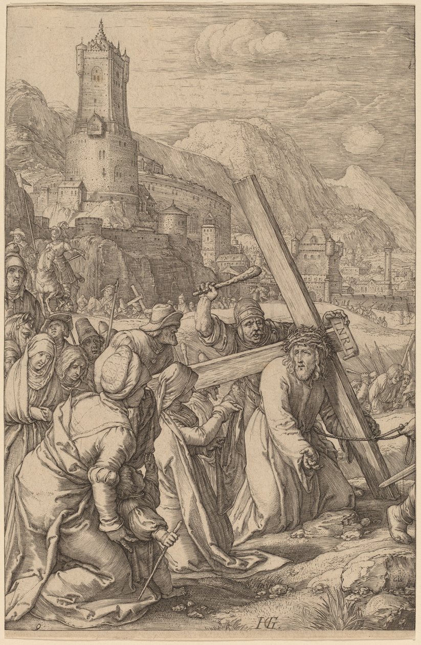 Christ Carrying the Cross by Hendrik Goltzius