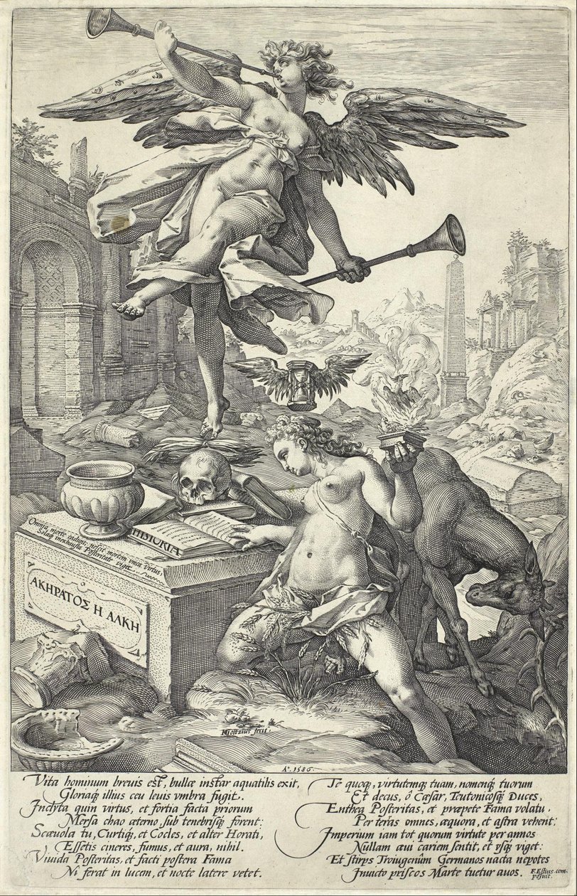 Fame and History by Hendrik Goltzius