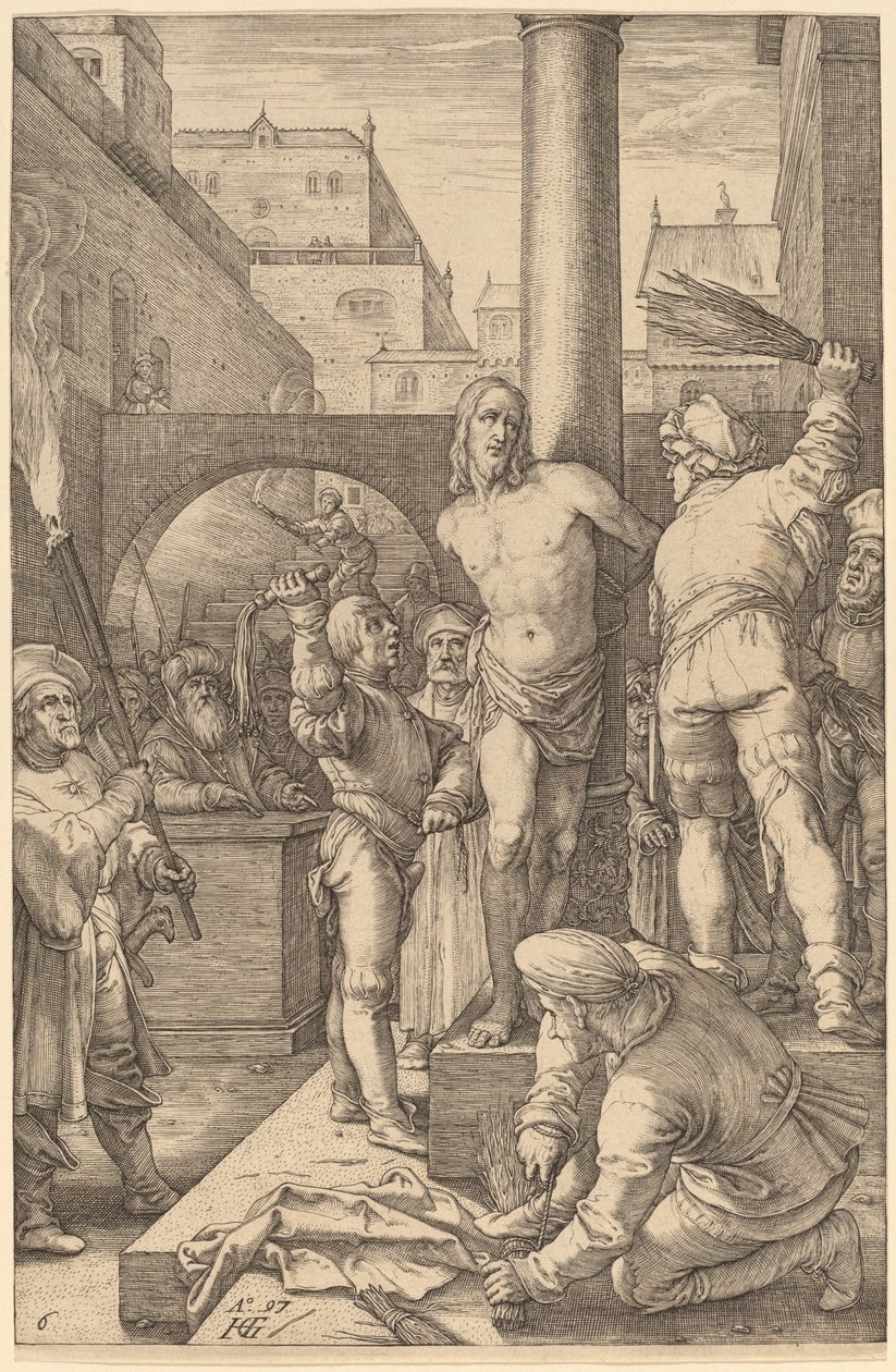 Flagellation of Christ by Hendrik Goltzius